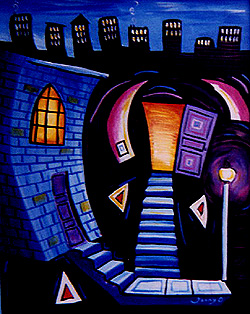 Blue Stairs by Jonny Olsen